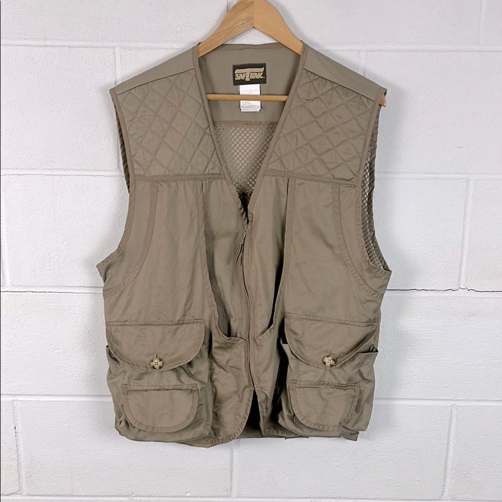 Vintage Saftbak tan hunting vest